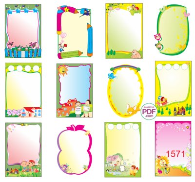 Tải file Trang trí mầm non -Bảng thi đua #4 file PDF & CDR (PSD) cho in tranh 3D