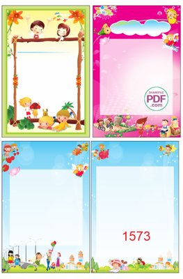 File PSD Trang trí mầm non -Bảng thi đua #6 file PDF & CDR (nguyên bản) cho thiết kế