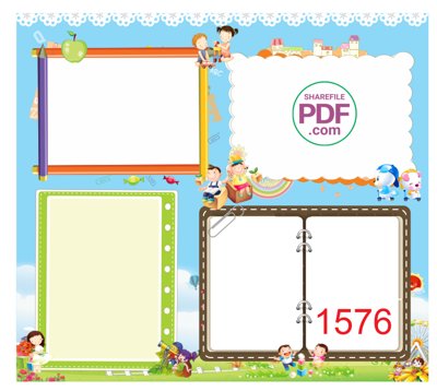 Download file gốc Trang trí mầm non -Bảng thi đua #9 file PDF & CDR (in mica) trang trí