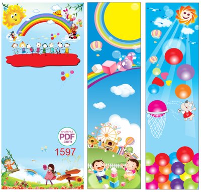 Tải về hình ảnh gốc Trang trí mầm non - biển dọc #4 file PDF & CDR sắc nét