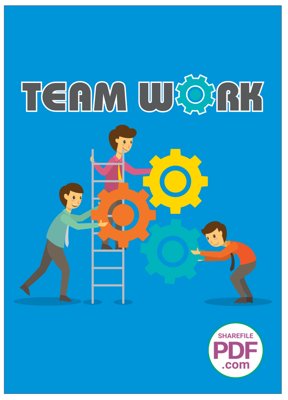 File gốc Tranh động lực treo tường "Team work" file vector PDF (phong cách) tối giản