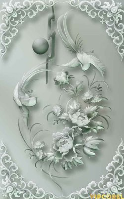 File gốc Tranh 3D Trần Xuyên Sáng chất lượng cao #76 (trang trí) cho phòng khách