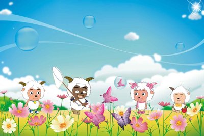 File in mica Tranh 3D hoạt hình dễ thương cho bé thiếu nhi #34 (bản gốc) sắc sảo