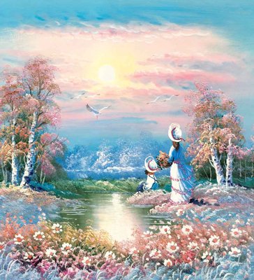 Tải file gốc in lụa Tranh dán tường 3D Châu Âu sang trọng #11 siêu nét