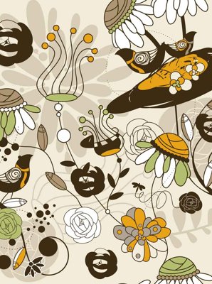 File tranh Tranh dán tường 3D hoa nghệ thuật hiện đại #33 (file gốc) chủ đề phong thủy