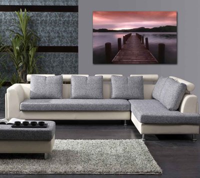 File in trần Tranh ghép phong cảnh treo tường trang trí phòng (bản gốc) mây trời