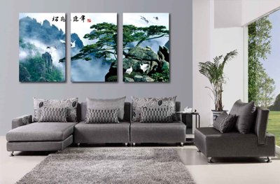 Download file gốc Tranh ghép phong cảnh treo tường trang trí phòng #9 (in mica) trang trí