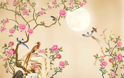 File tranh Tranh hoa nổi 3D - Tranh hoa dán tường 3D #102 (ảnh gốc) độc quyền