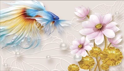 File gốc Tranh hoa nổi 3D - Tranh hoa dán tường 3D #126 (Filetranh.com) Tranh hoa nổi 3D - Tranh hoa dán tường 3D #126