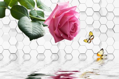 Download file Tranh hoa nổi 3D - Tranh hoa dán tường 3D #16 (chuẩn in) chất lượng cao