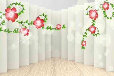 File tranh PSD Tranh hoa nổi 3D - Tranh hoa dán tường 3D #63 chất lượng cao