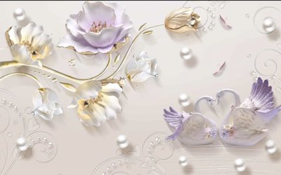 File tranh ảnh gốc Tranh hoa nổi 3D - Tranh hoa dán tường 3D #94 dùng cho in khổ lớn