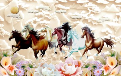 File tranh Tranh ngựa Mã Đáo Thành Công #36 (bản gốc) trang trí văn phòng