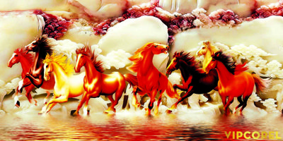 Hình ảnh file gốc Tranh ngựa Mã Đáo Thành Công #41 cho in UV