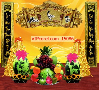 File gốc in ấn Tranh phòng thờ, bàn thờ, mâm ngũ quả file PSD 15086 (sẵn sàng tải về)