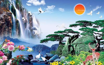 Tải file Tranh phong cảnh Sơn Thủy Hữu Tình đẹp #10 (ảnh gốc) file TIFF