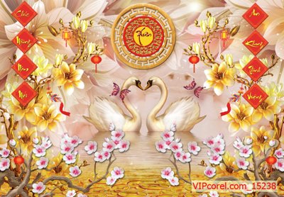 File gốc Tranh tài lộc - Tranh tường 3D file PSD 15238 (chủ đề hiện đại) trang trí