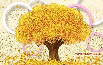 File tranh gốc Tranh tài lộc - Tranh tường 3D file PSD 15242 (bản quyền) file PSD