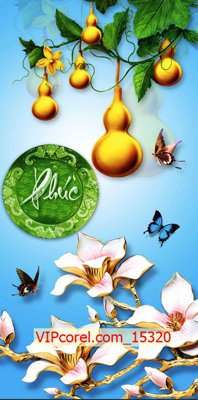 File ảnh Tranh tài lộc - Tranh tường 3D file PSD 15320 (gốc) in poster