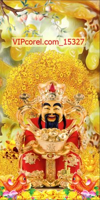 File tranh Tranh tài lộc - Tranh tường 3D file PSD 15327 (gốc) chủ đề con người