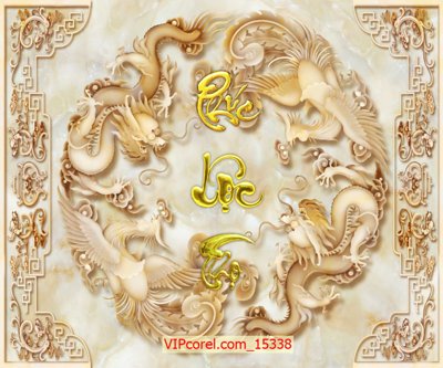 Tải file tranh Tranh tài lộc - Tranh tường 3D file PSD 15338 (ảnh gốc) ngay
