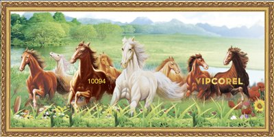 File gốc Tranh tường Mã Đáo Thành Công - Tranh con ngựa #13 (PNG) không nền chất lượng