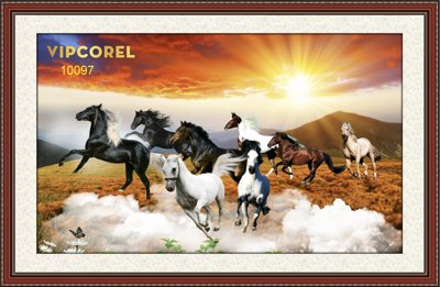 File ảnh gốc Tranh tường Mã Đáo Thành Công - Tranh con ngựa #16 (chuyên in mica)