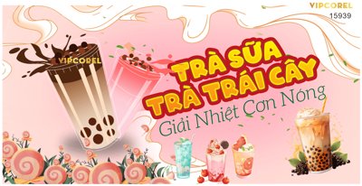 File gốc Tranh tường Trà sữa - Trà trái cây giải nhiệt (chủ đề hiện đại) trang trí