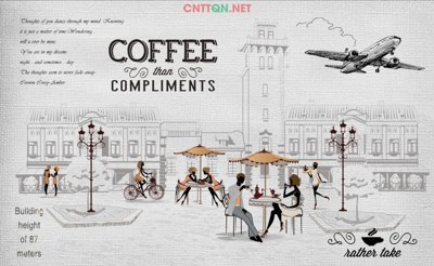 Chi tiết file gốc Tranh tường quán cà phê "TQCF02" full HD file PSD (cho in tráng gương)