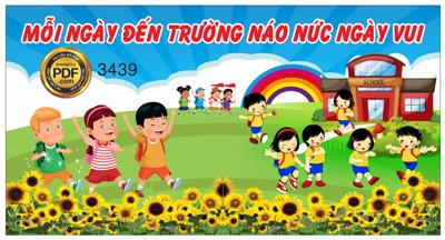 Mua file gốc Tranh trường học mỗi ngày đến trường náo nức ngày vui file corel (chất lượng) tại Filetranh.com