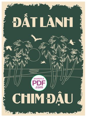 File tranh Tranh treo tường câu tục ngữ: Đất lành chim đậu file vector PDF (gốc) in backlit film