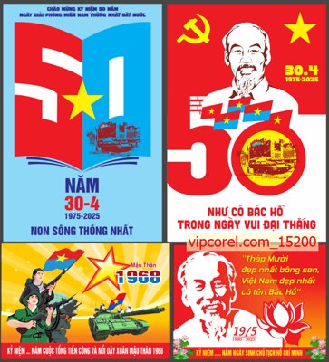 Tải file tranh Tuyên truyền kỷ niệm 50 năm ngày giải phóng miền nam (gốc) tại Filetranh.com