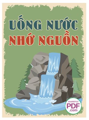 File in trần Uống nước nhớ nguồn file vector PDF (file gốc) xuyên sáng