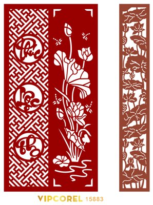 File tranh Vách CNC ốp tường sau bàn thờ #104 file corel (gốc) chủ đề con người