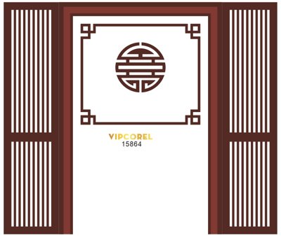 File gốc Vách CNC ốp tường sau bàn thờ #89 file corel (in ấn) không giới hạn