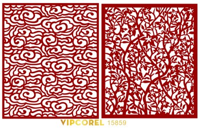 File ảnh Vách ngăn CNC phòng thờ #85 file corel (gốc) trang trí khách sạn