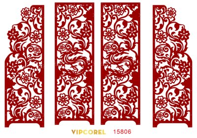 File tranh trang trí Vách ngăn CNC phòng thờ hình con rồng #39 (file gốc)