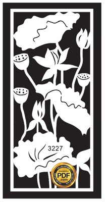 File gốc in ấn Vách ngăn hoa sen vector cắt CNC file Corel độ phân giải cao
