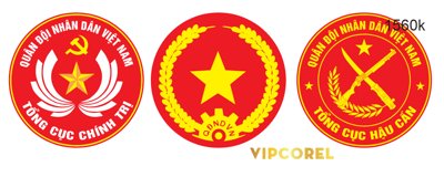 Download file Vector Logo quân đội nhân dân Việt Nam (gốc) in mica đèn LED