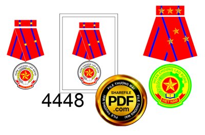 File gốc Vector huân chương lao động file corel (in lụa) tranh thuận buồm