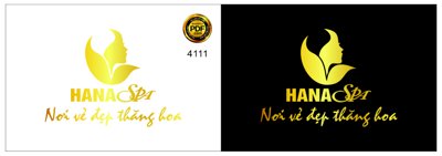 Tải file gốc Vector logo Spa Hana - nơi vẻ đẹp thăng hoa (in không vỡ ảnh)