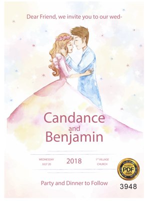 Tải file Vector wedding Invitation #184 file PDF (ảnh gốc) file TIFF