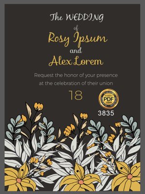 Tải về file gốc Vector wedding Invitation #70 file PDF (dùng cho in quảng cáo)