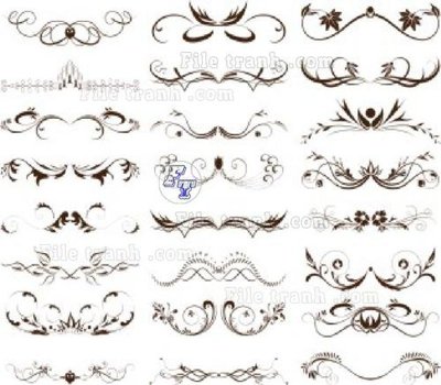 File gốc Vetores (1225)_1 (in lụa) hoa văn cổ điển