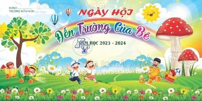 Cung cấp file tranh gốc backdrop khai giang truong mam non (6) độc quyền