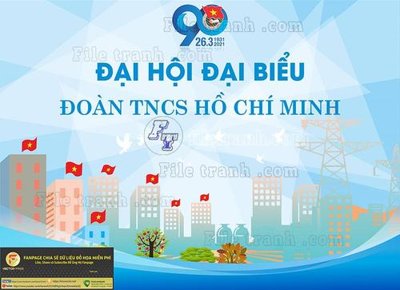 Tải về hình ảnh gốc File thiết kế mẫu pano phông tranh đại hội đoàn 139 sắc nét