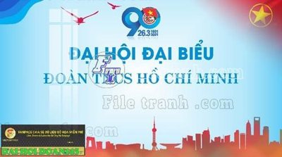 File gốc File thiết kế mẫu pano phông tranh đại hội đoàn 143 (PSD/TIFF) độ phân giải cao