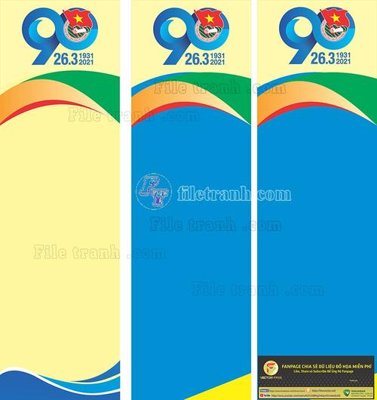 File tranh File thiết kế mẫu pano phông tranh đại hội đoàn 151 (gốc) chủ đề thiên nhiên