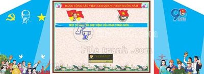 Tải file File thiết kế mẫu pano phông tranh đại hội đoàn 152 (gốc) làm file tranh quảng cáo