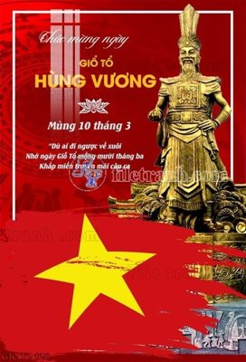 File gốc File thiết kế giỗ tổ hùng vương 108 (in lụa) tranh thuận buồm